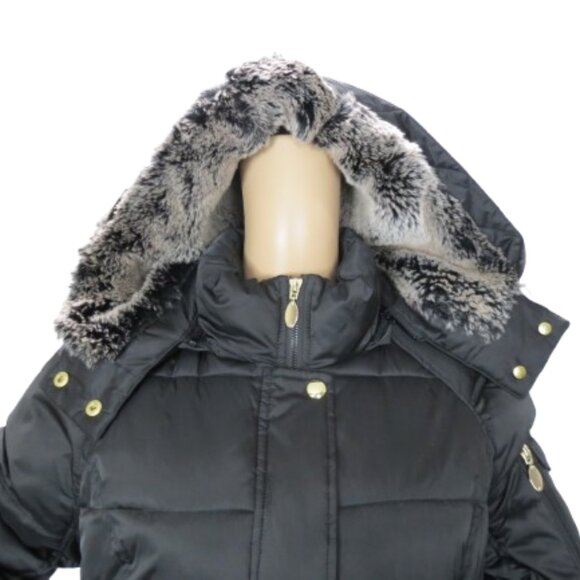 Liz Claiborne Warm and Cozy Winter Coat with Faux Fur Trim - Picture 3 of 11